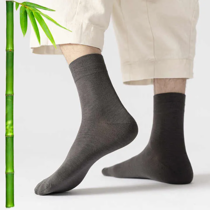 لون نقي تنفس القطن اللباس الجوارب الرجال . Pure Color Breathable Cotton Dress Socks Men's Tube