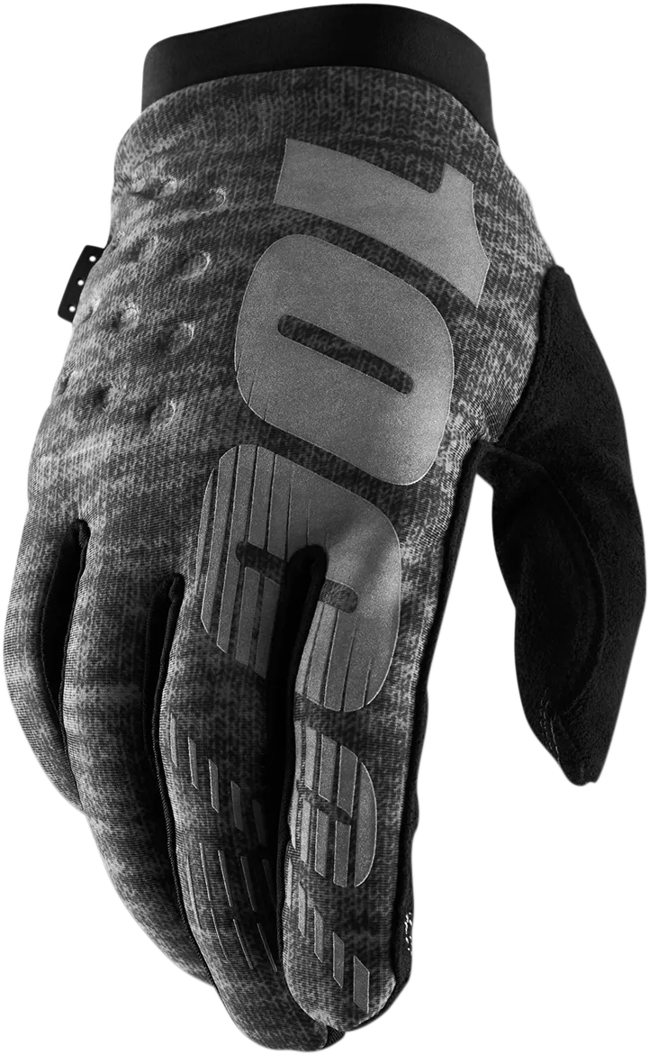 100% Brisker Gloves - Heather Gray - 2XL 10003-00024