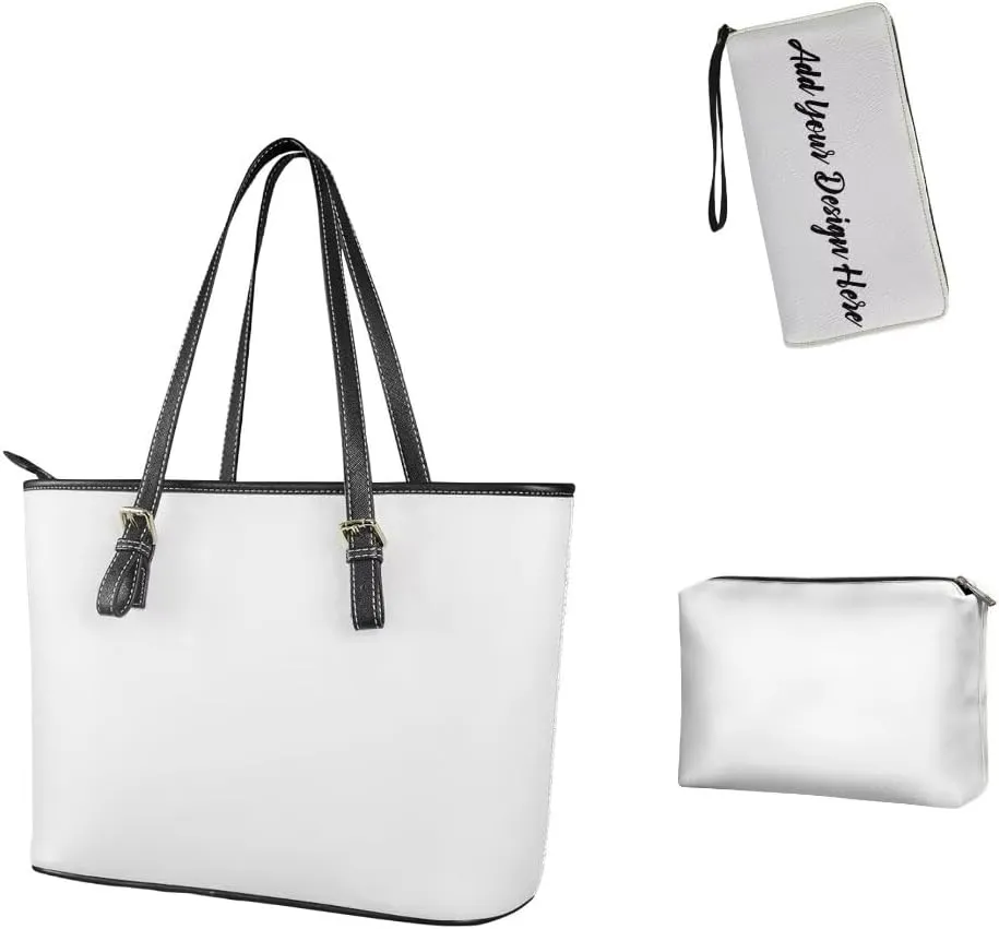 3PCS Tote Handbag Wallet for Women Ladies,Small Handbag and Wallet Set,Travel Handbag and Wallet All in One