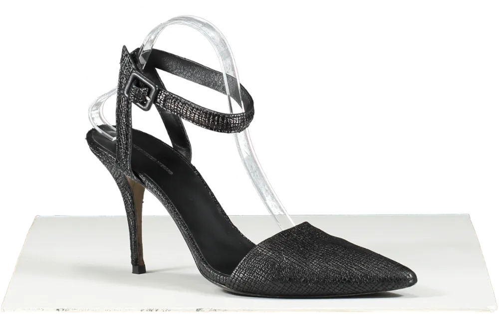 Alexander Wang Black Stiletto Strappy Pumps UK 8 EU 41 