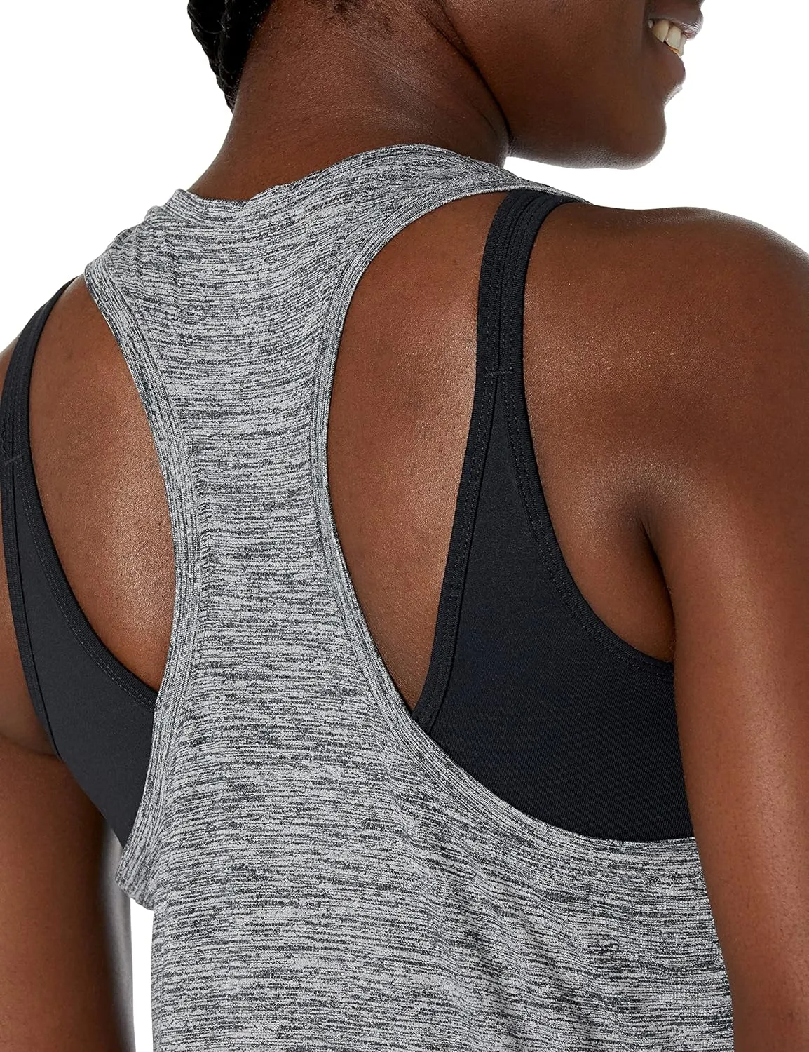 Amazon Essentials Women's Active Quick Dry Tech Stretch Racerback Tank Top (Available in Plus Size), Multipacks