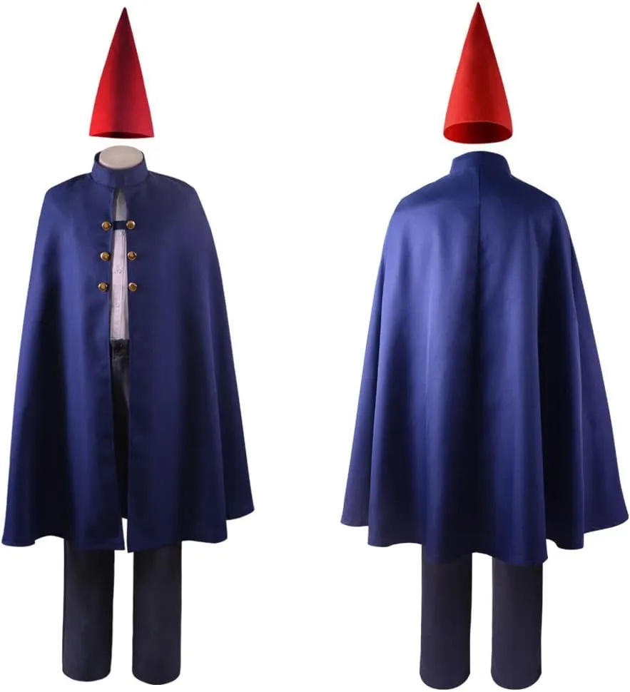 Anime Cosplay Wirt Costume Mantle Cape Cloak Uniform Suit with Hat Halloween Outfit