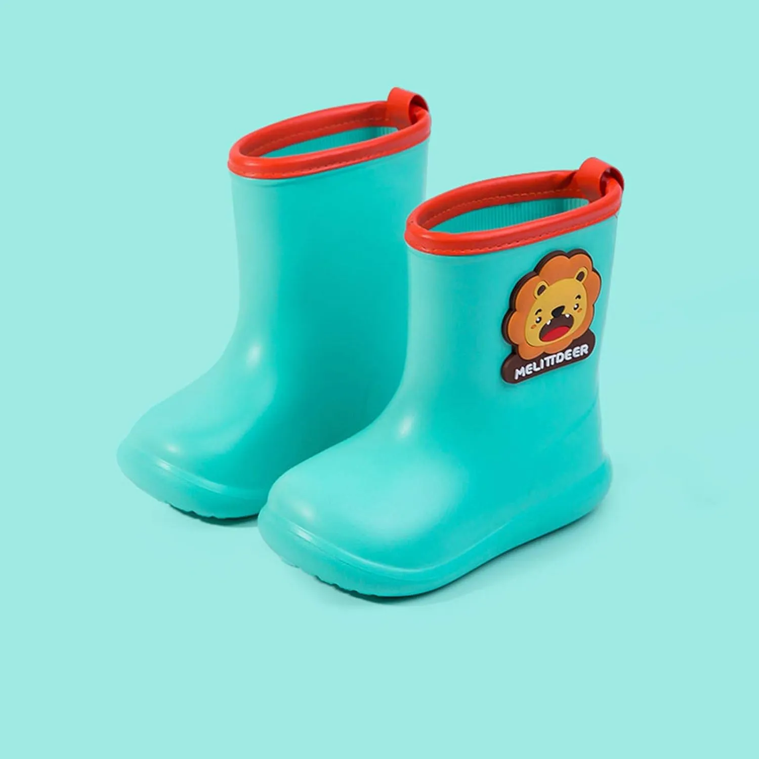 Ankle Rain Boots for Kids Boys Girls Toddler Short Rain Boots Baby Waterproof Boots Cartoon Baby PVC Non-Slip Shoes