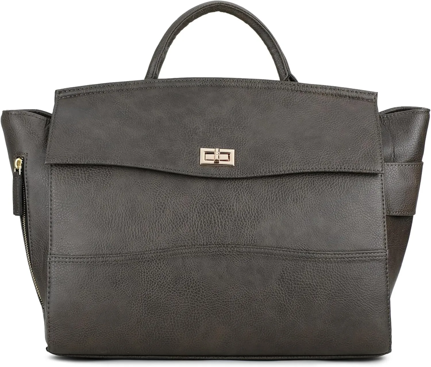 Aria Tote Convertible Backpack 14.5" | Vegan Leather Laptop Bag for Office, College & Travel (Textured Brown)