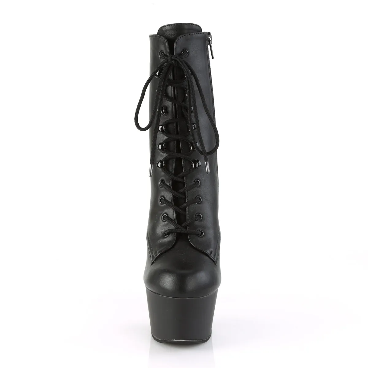 ASPIRE-1020 Pleaser Black Faux Leather Sexy Platform Shoes (Pole Dancing Heels)
