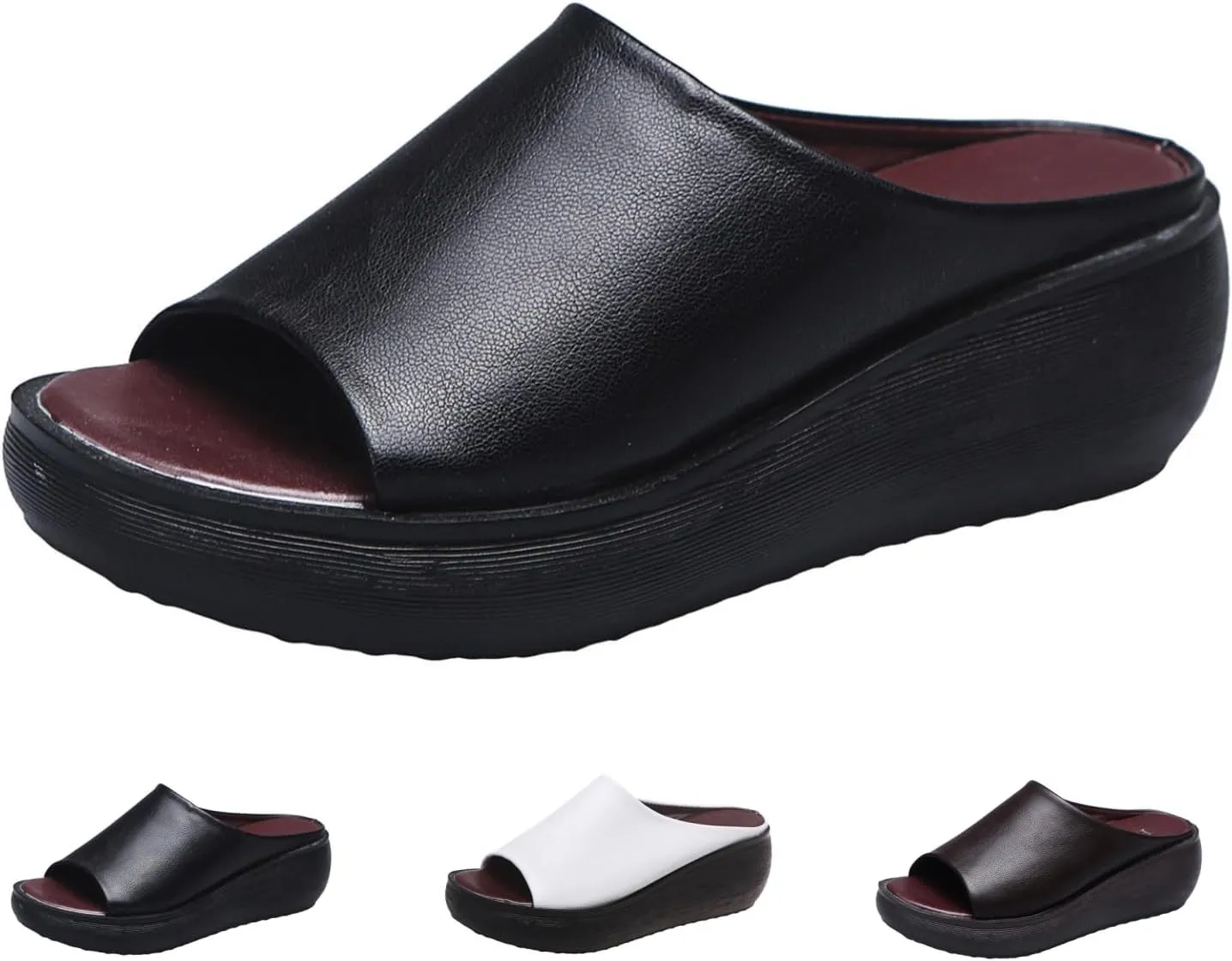 Avylays Orthopedic Sandals for Women Dressy Platform Sandals Slip On Slide Sandals for Women Summer Beach Outdoor Shoes
