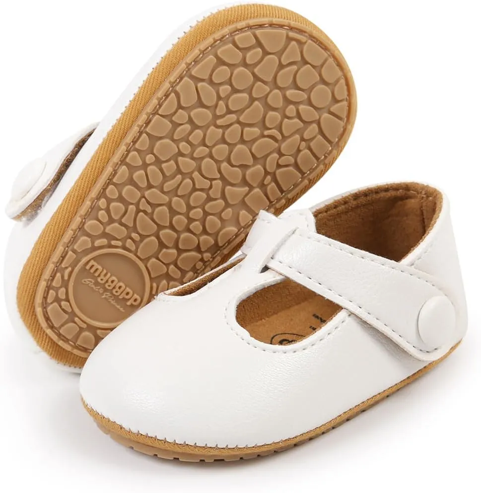 Baby Boys Girls Shoes Soft Sole Infant Moccasins Oxford Loafers Newborn Crib Shoes Anti-Slip Toddler Wedding Uniform Dress Shoes First Walkers