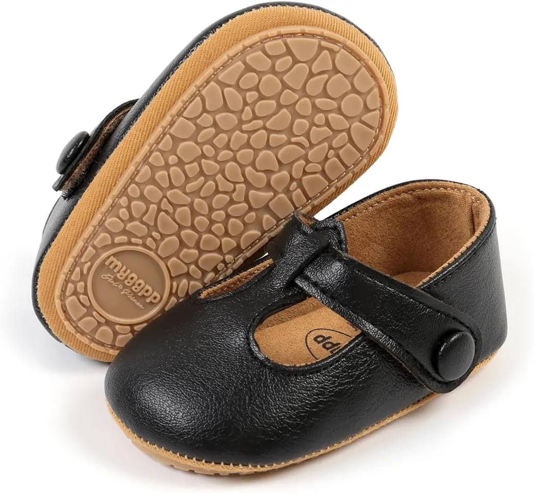 Baby Boys Girls Shoes Soft Sole Infant Moccasins Oxford Loafers Newborn Crib Shoes Anti-Slip Toddler Wedding Uniform Dress Shoes First Walkers