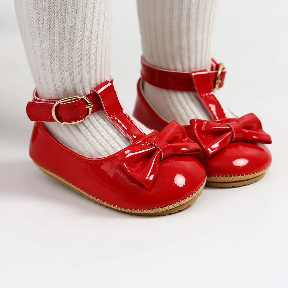 Baby Boys Girls Shoes Soft Sole Infant Moccasins Oxford Loafers Newborn Crib Shoes Anti-Slip Toddler Wedding Uniform Dress Shoes First Walkers