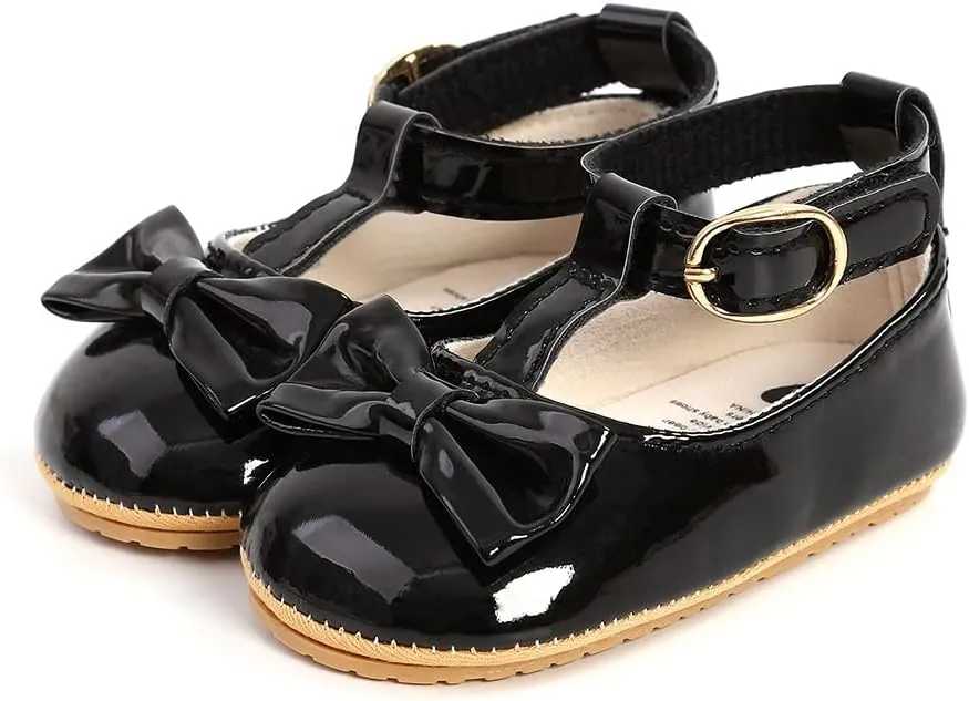 Baby Boys Girls Shoes Soft Sole Infant Moccasins Oxford Loafers Newborn Crib Shoes Anti-Slip Toddler Wedding Uniform Dress Shoes First Walkers
