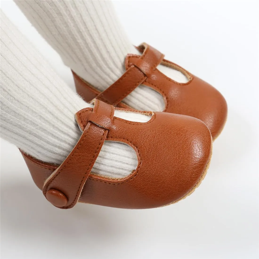 Baby Boys Girls Shoes Soft Sole Infant Moccasins Oxford Loafers Newborn Crib Shoes Anti-Slip Toddler Wedding Uniform Dress Shoes First Walkers