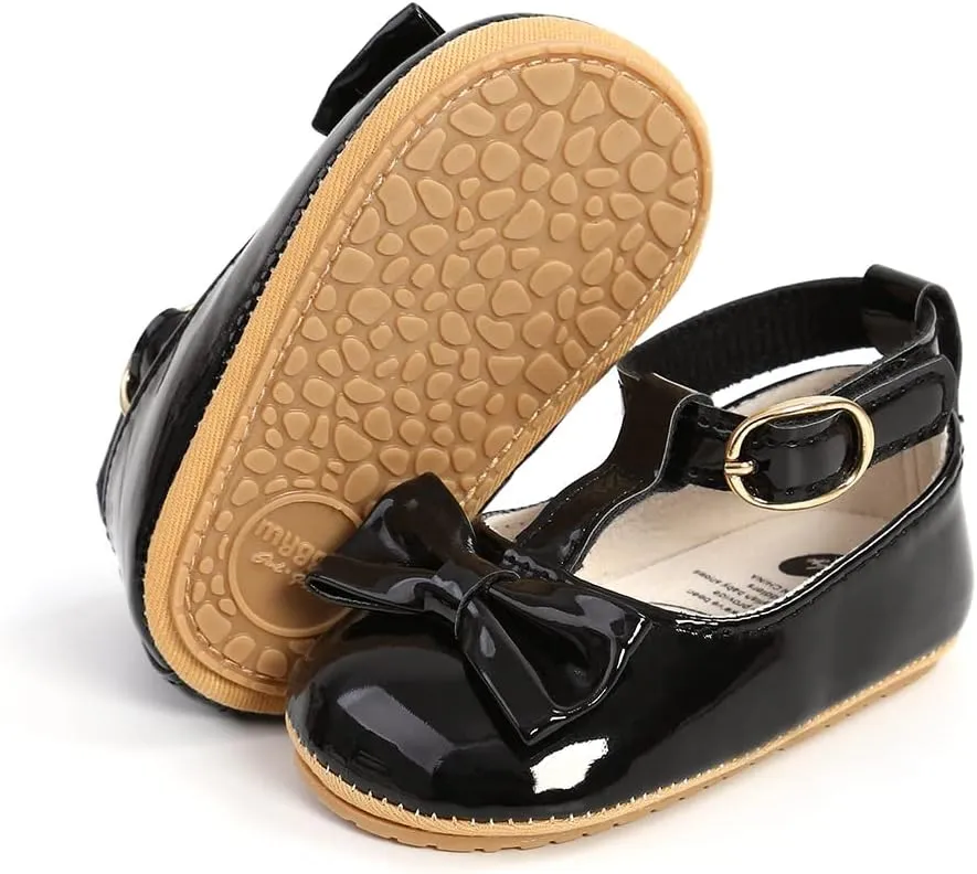 Baby Boys Girls Shoes Soft Sole Infant Moccasins Oxford Loafers Newborn Crib Shoes Anti-Slip Toddler Wedding Uniform Dress Shoes First Walkers