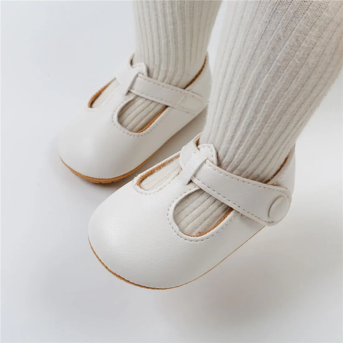 Baby Boys Girls Shoes Soft Sole Infant Moccasins Oxford Loafers Newborn Crib Shoes Anti-Slip Toddler Wedding Uniform Dress Shoes First Walkers