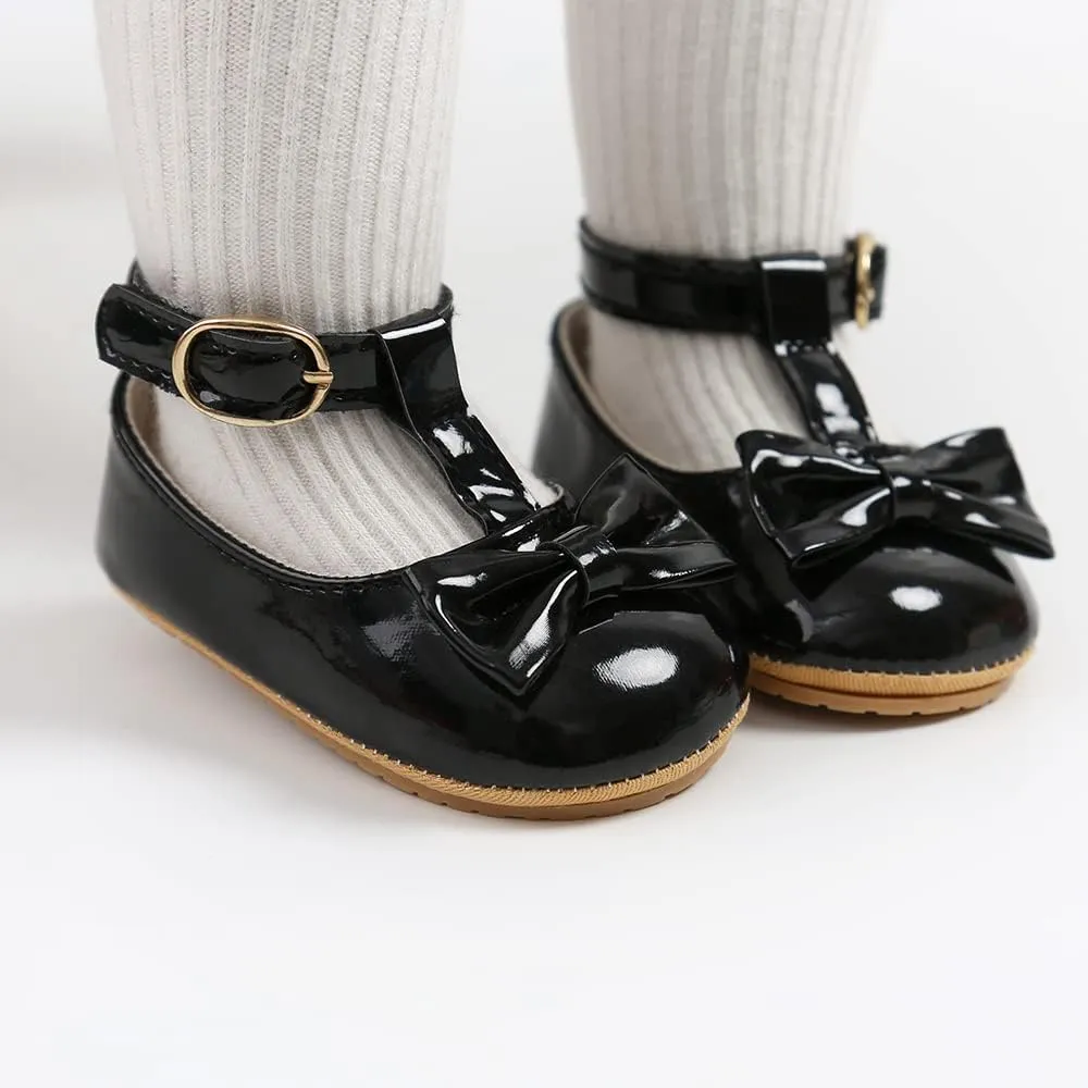 Baby Boys Girls Shoes Soft Sole Infant Moccasins Oxford Loafers Newborn Crib Shoes Anti-Slip Toddler Wedding Uniform Dress Shoes First Walkers