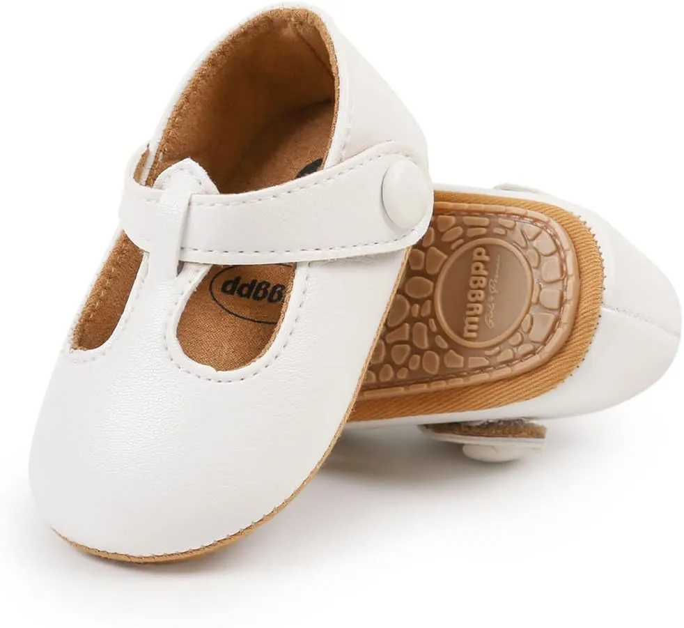 Baby Boys Girls Shoes Soft Sole Infant Moccasins Oxford Loafers Newborn Crib Shoes Anti-Slip Toddler Wedding Uniform Dress Shoes First Walkers