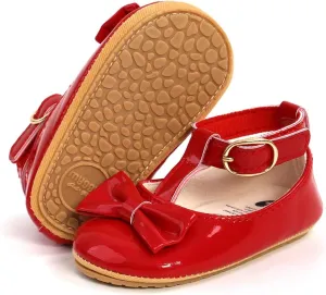 Baby Boys Girls Shoes Soft Sole Infant Moccasins Oxford Loafers Newborn Crib Shoes Anti-Slip Toddler Wedding Uniform Dress Shoes First Walkers