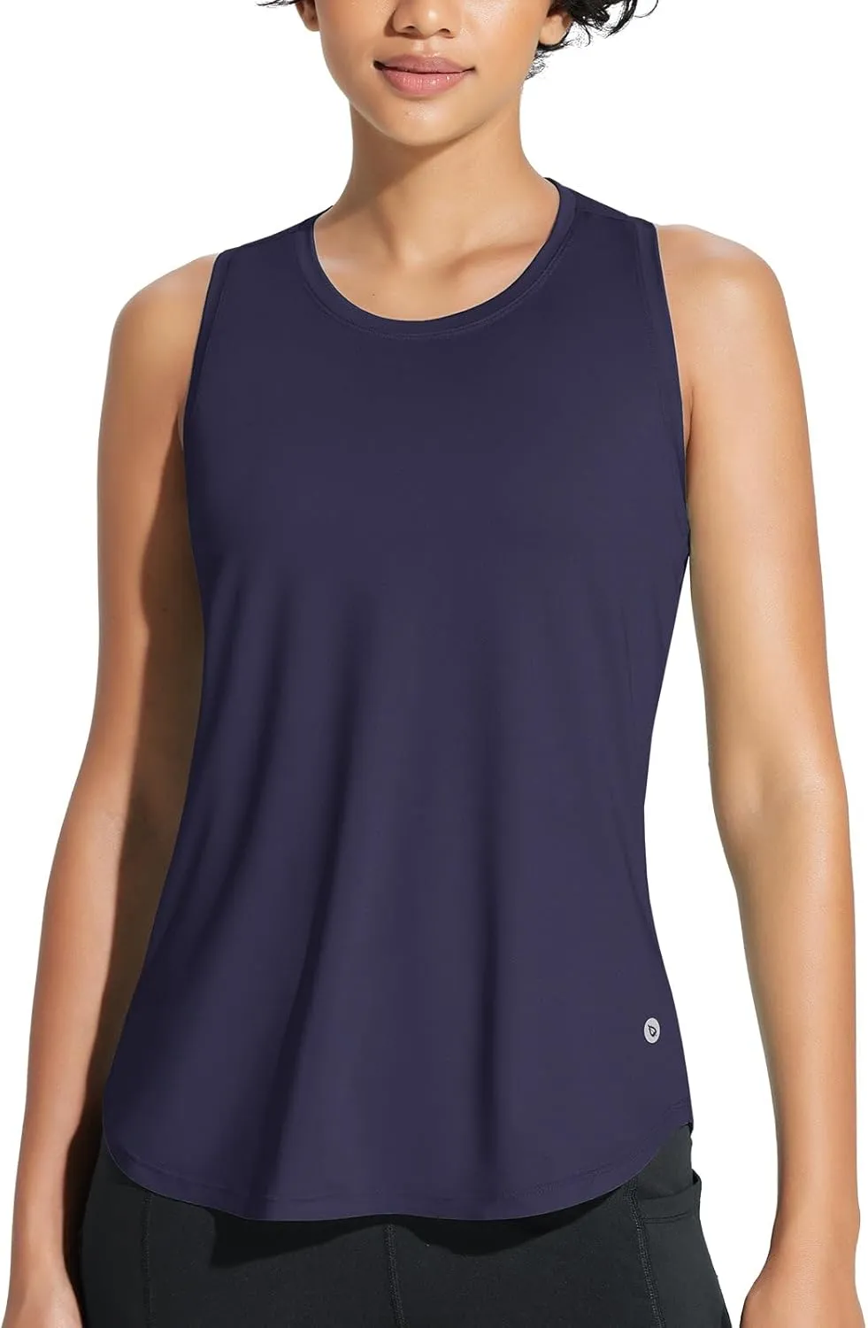 baleaf Women's Workout Tank Tops Athletic Yoga Top Racerback Sleeveless Running Shirts Quick Dry Gym Outdoor UPF50 