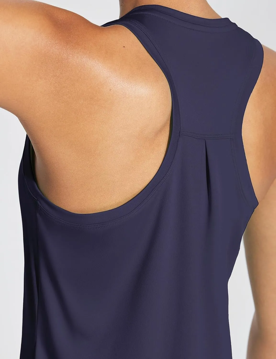 baleaf Women's Workout Tank Tops Athletic Yoga Top Racerback Sleeveless Running Shirts Quick Dry Gym Outdoor UPF50 