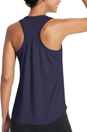 baleaf Women's Workout Tank Tops Athletic Yoga Top Racerback Sleeveless Running Shirts Quick Dry Gym Outdoor UPF50 