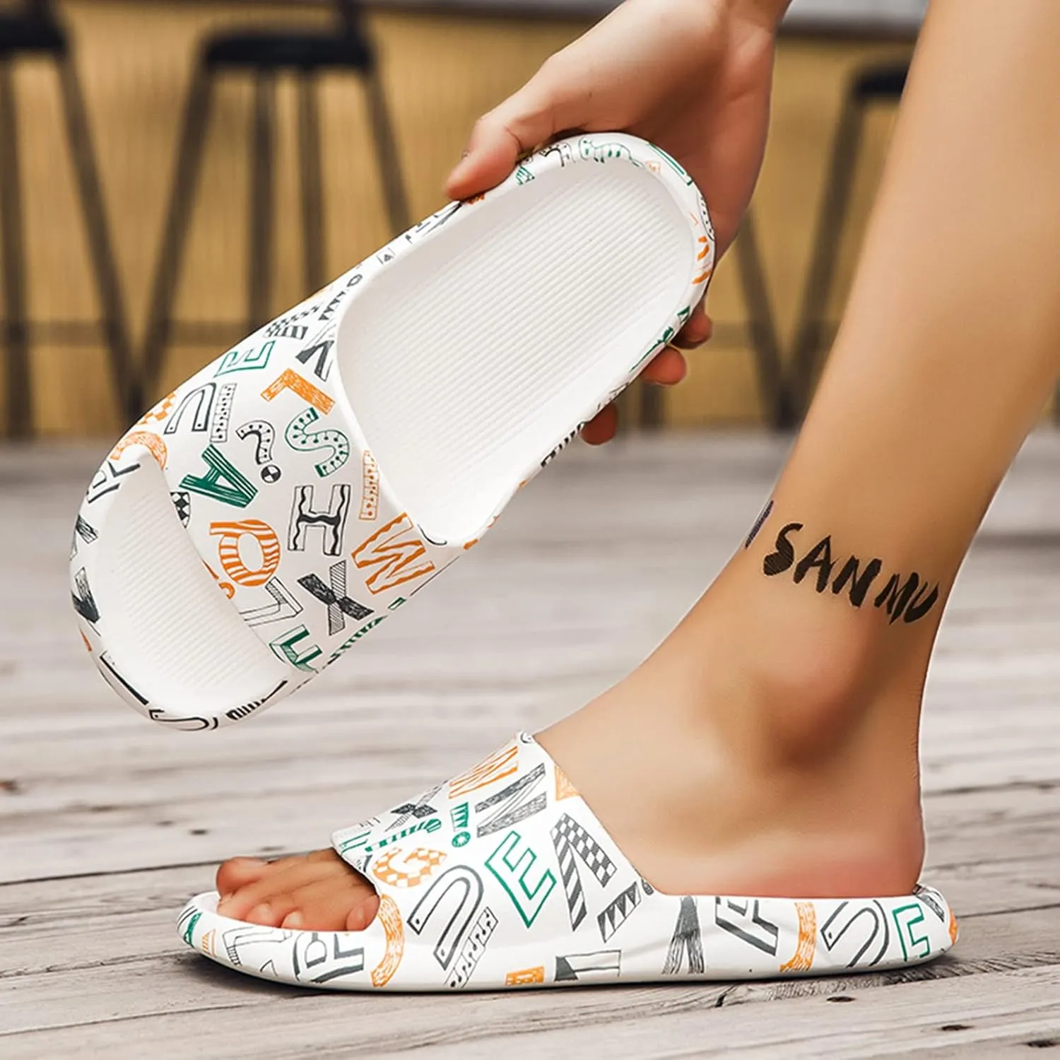 Bathroom Slippers Men Shower Shoes Women Slides for Men Womens Slides Ultra Comfort Travel Indoor Outdoor Slippers