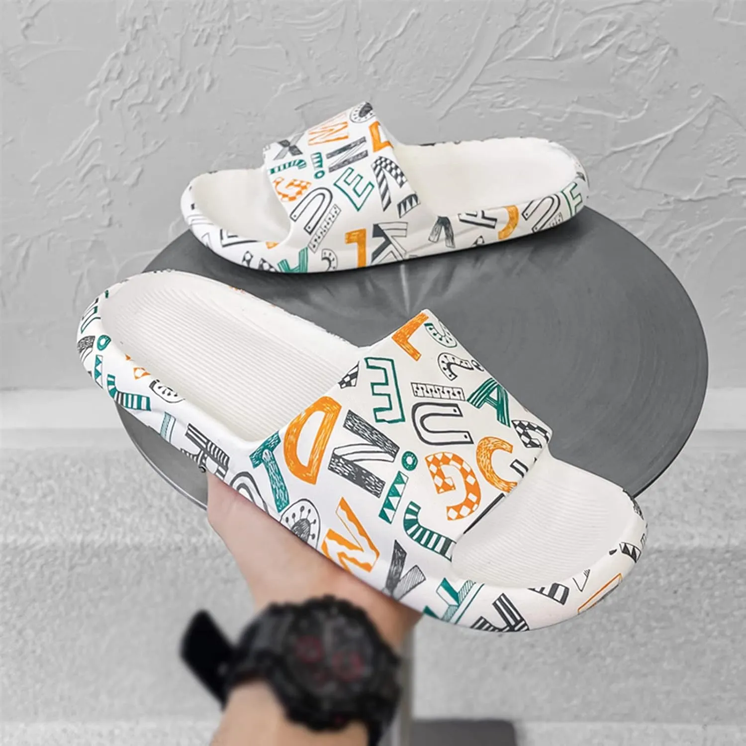 Bathroom Slippers Men Shower Shoes Women Slides for Men Womens Slides Ultra Comfort Travel Indoor Outdoor Slippers