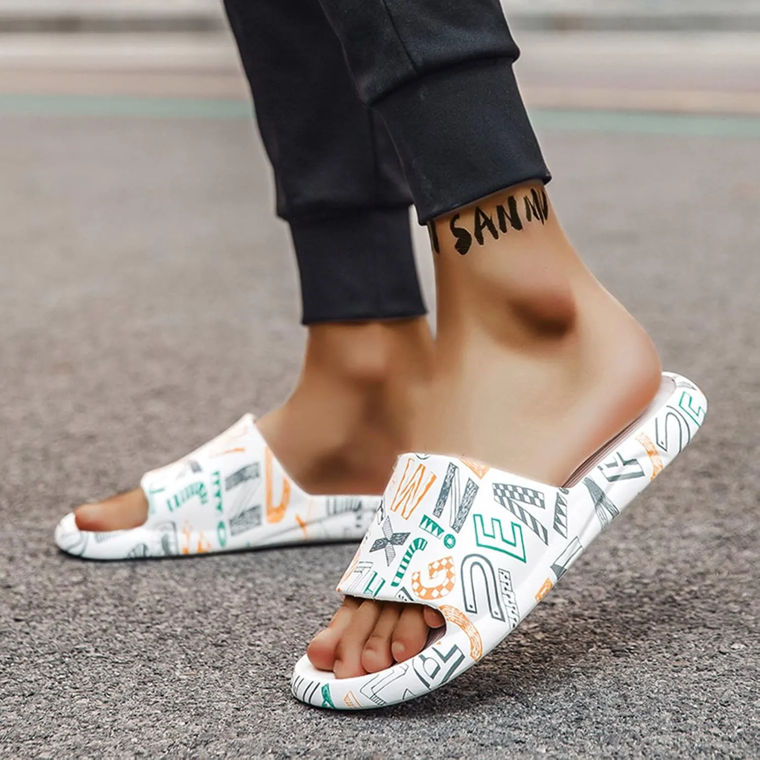 Bathroom Slippers Men Shower Shoes Women Slides for Men Womens Slides Ultra Comfort Travel Indoor Outdoor Slippers