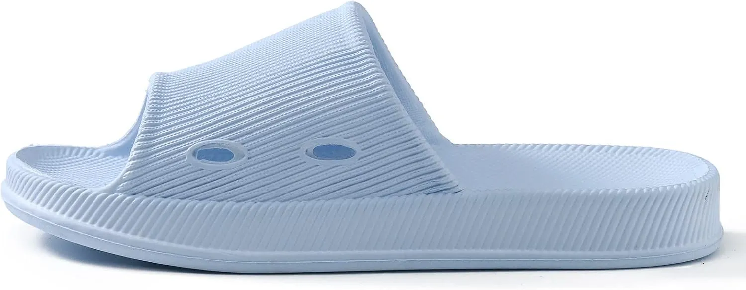 Bathroom Slippers Men's Athletic Outdoor Sandals Slides Shower Shoes with Drainage Holes House Slippers