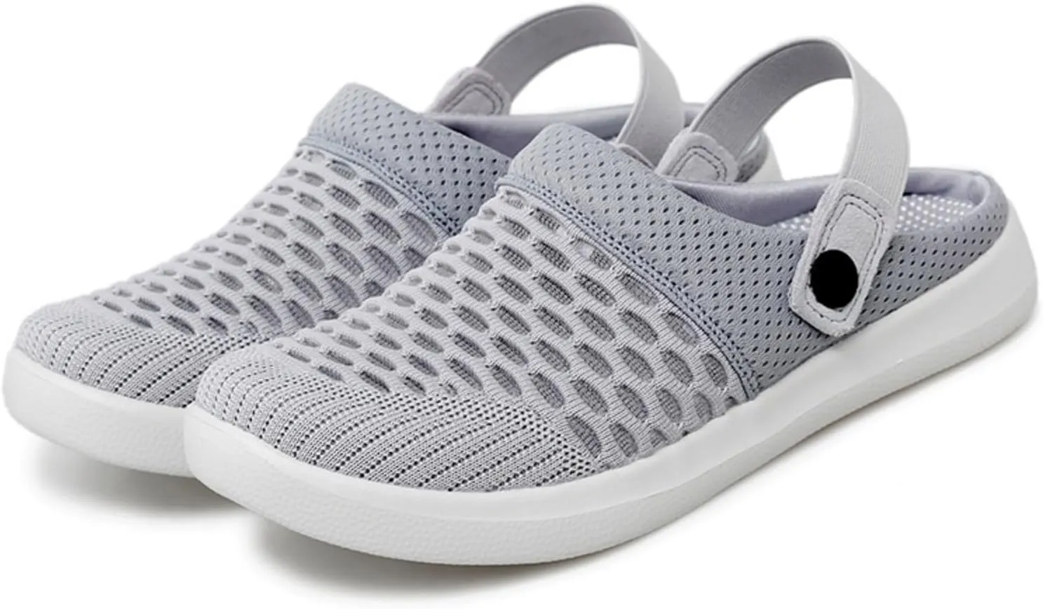 Beach Sandals for Woman 2025 Knitted Upper Quick Drying Clogs Shoes Non-Slip Breathable Walking Slippers Lightweight Comfortable Pool Water Shoes Casual Hiking House Traveling Sandals