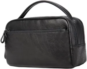 BESPORTBLE Men's Business Handbag Large Capacity Toiletry Bag for Men Wash Bag Leather for Businessmen