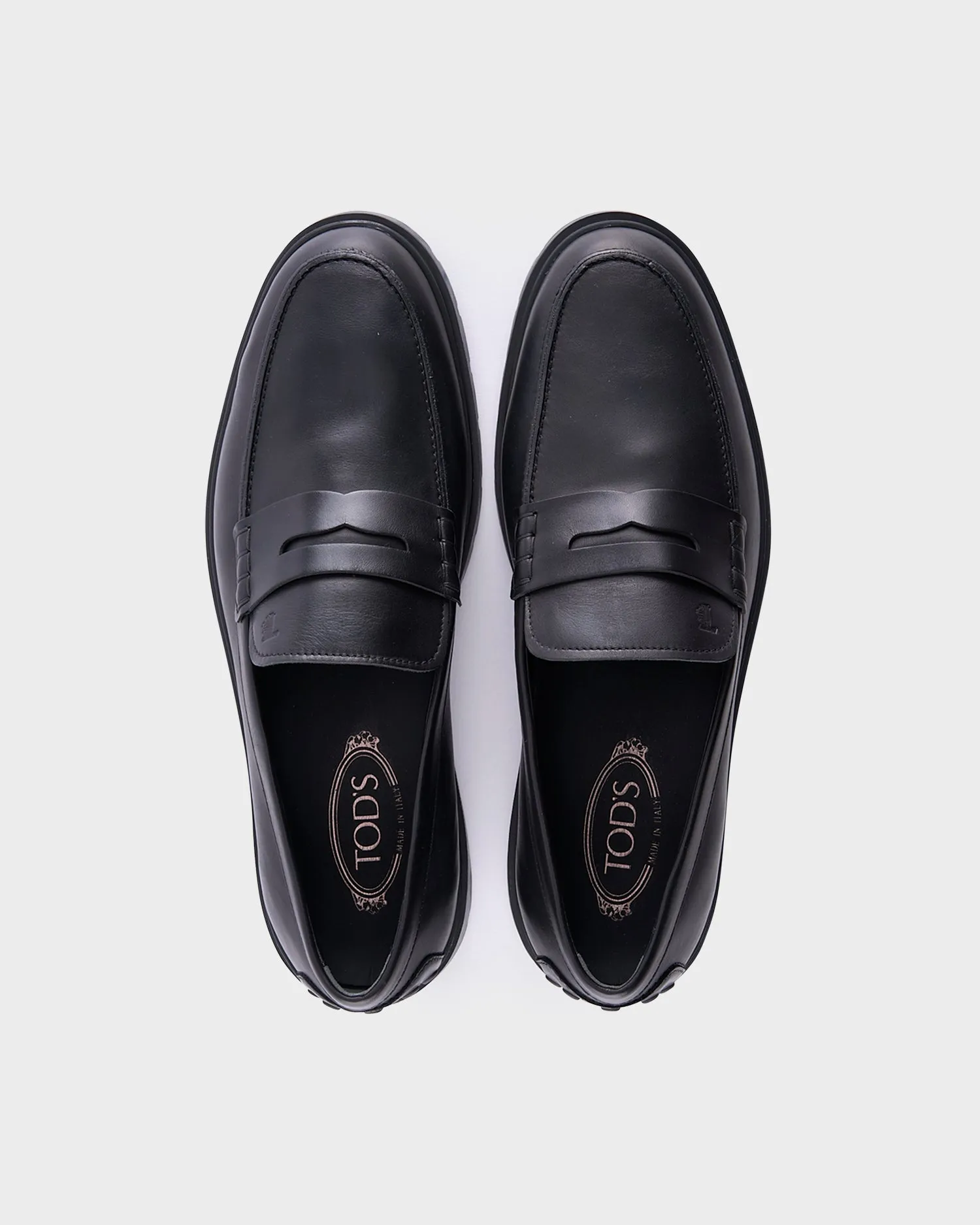 Black Leather Loafers