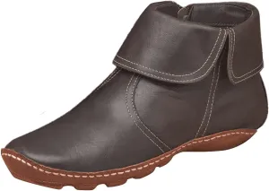 Boots for Women Low Heel Lace Up Arch Support Boots Side Zip Vintage Damping Shoes Flat Heel Boots