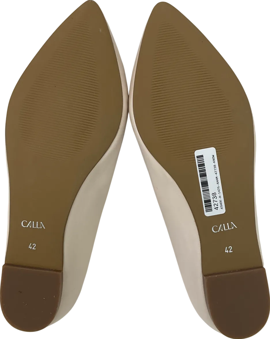 Calla Nude Lucinda Leather Pumps UK 9 EU 42 