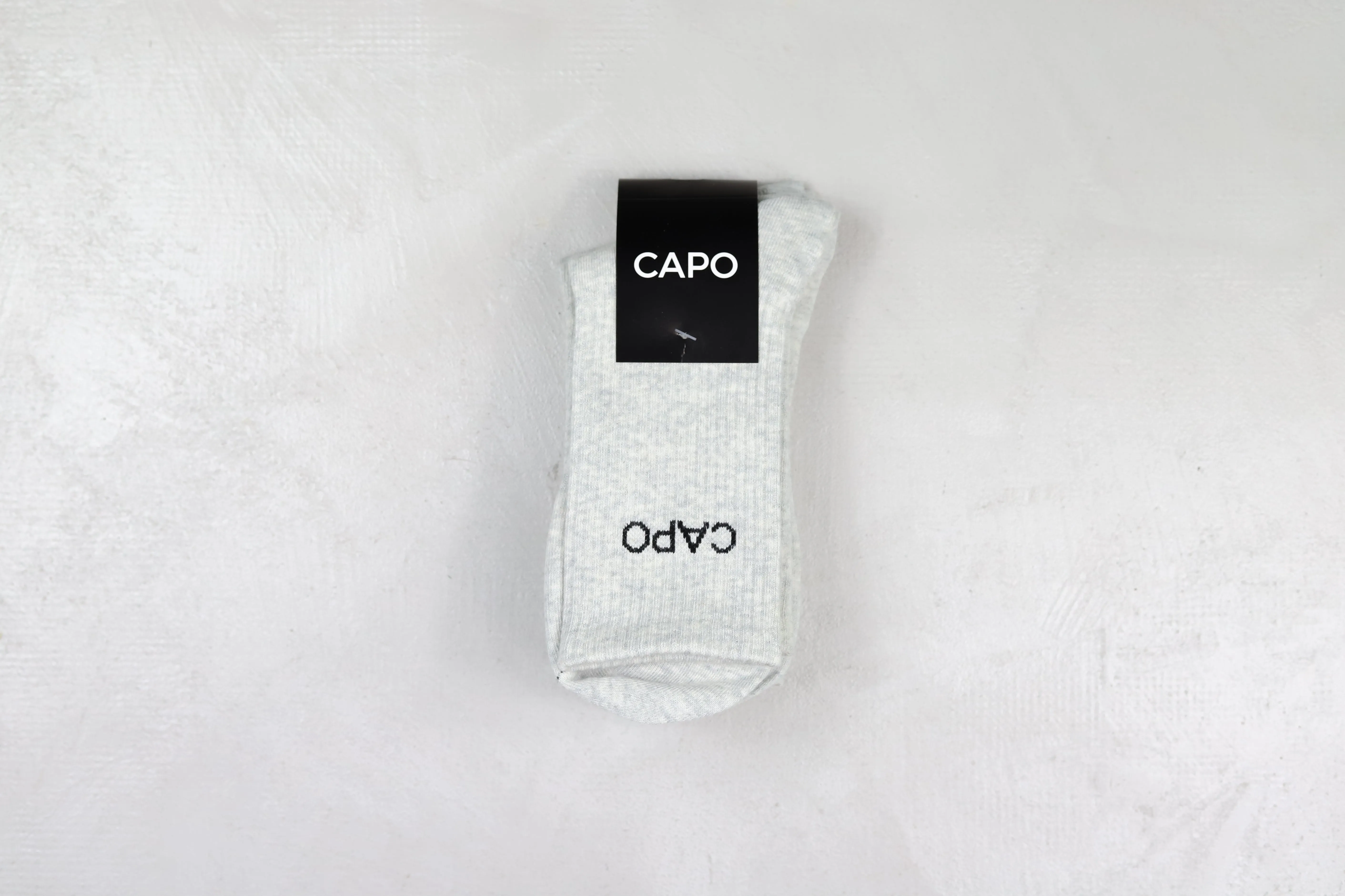 Capo Essential 3 Pack Crew Socks - Grey