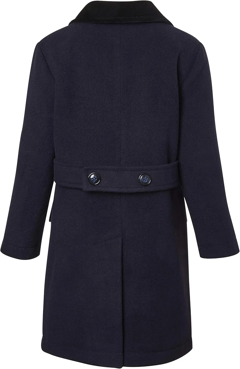 Cremson Boys Classic Wool Look Winter Double Breasted John Dress Coat Jacket Hat