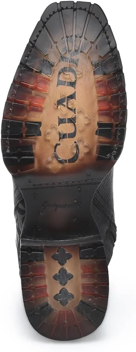 CUADRA Men's Boot in Genuine Leather Black 1J3NRS Chocolate