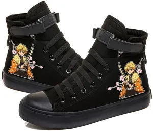 DIOMMELL Nezuko Tanjiro Zenitsu Shinobu Sneakers High Top Shoes Anime Gift