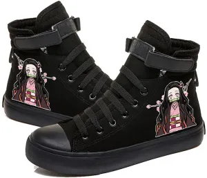 DIOMMELL Nezuko Tanjiro Zenitsu Shinobu Sneakers High Top Shoes Anime Gift