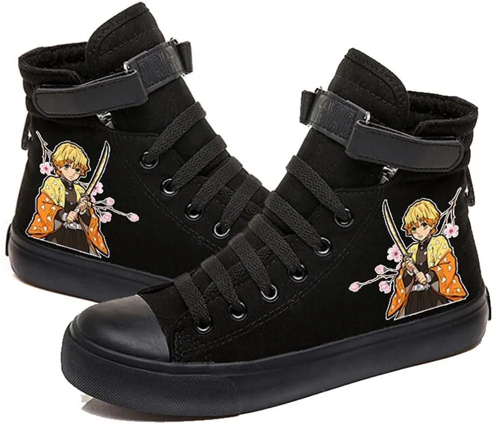 DIOMMELL Nezuko Tanjiro Zenitsu Shinobu Sneakers High Top Shoes Anime Gift