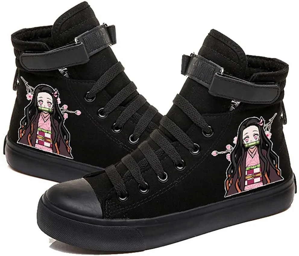 DIOMMELL Nezuko Tanjiro Zenitsu Shinobu Sneakers High Top Shoes Anime Gift