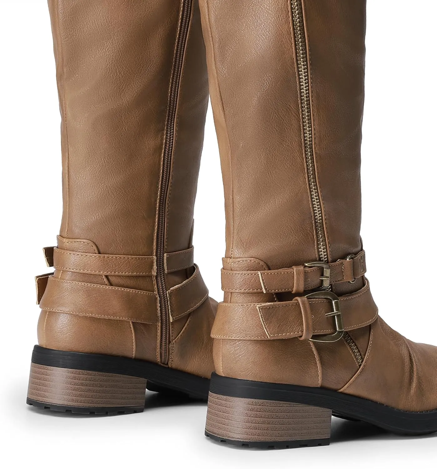 DREAM PAIRS Women's Knee High Riding Boots Wide Calf