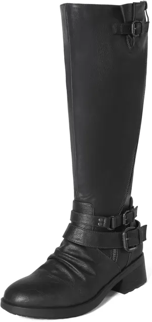 DREAM PAIRS Women's Knee High Riding Boots Wide Calf DREAM PAIRS Women's Knee High Riding Boots Wide Calf