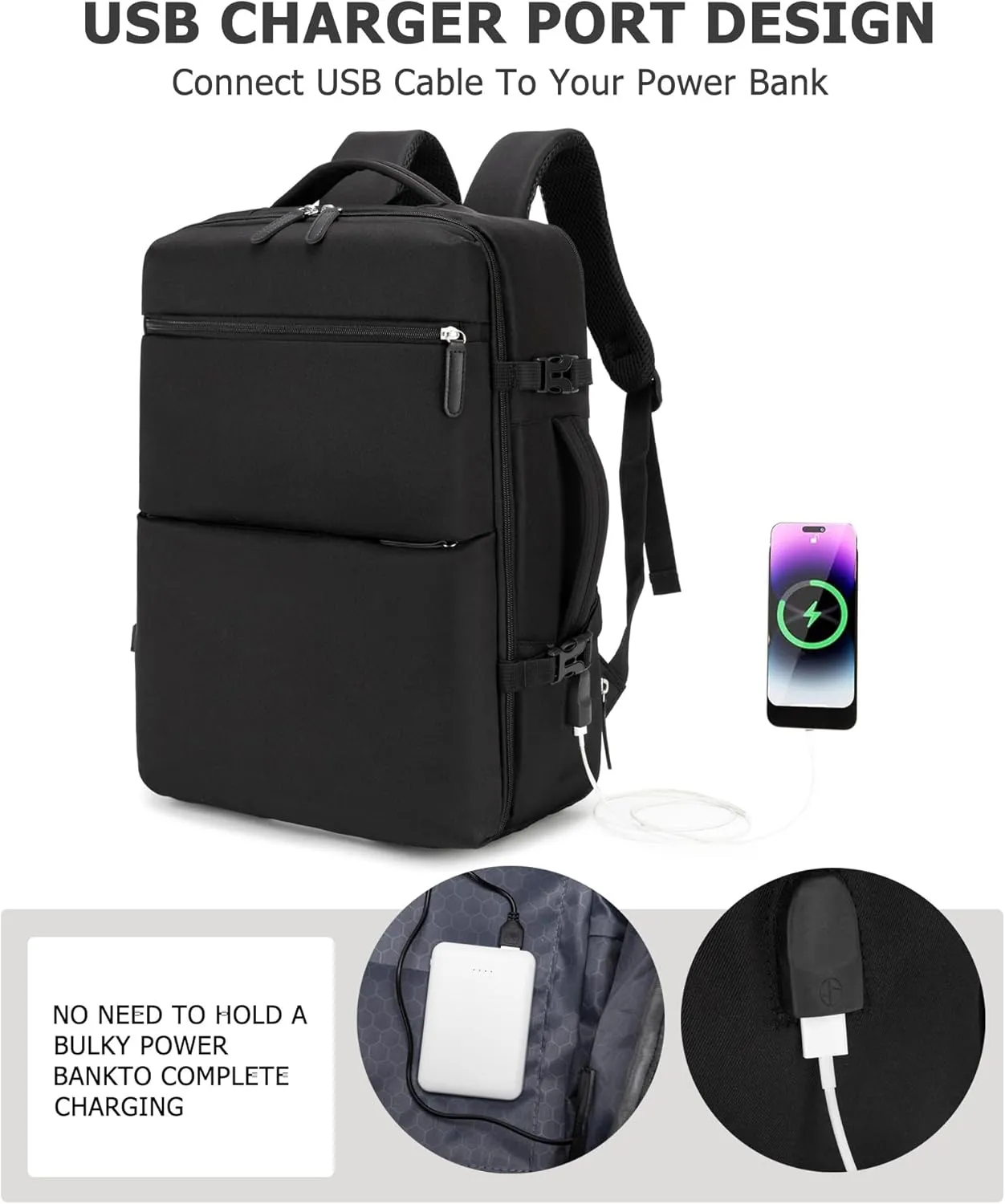 feilario 2 Piece Set 20in Aluminium Frame Hardside Spinner Wheel Luggage, Built-In TSA lock Carry on Suitcase with Cup Holder & Phone Holder