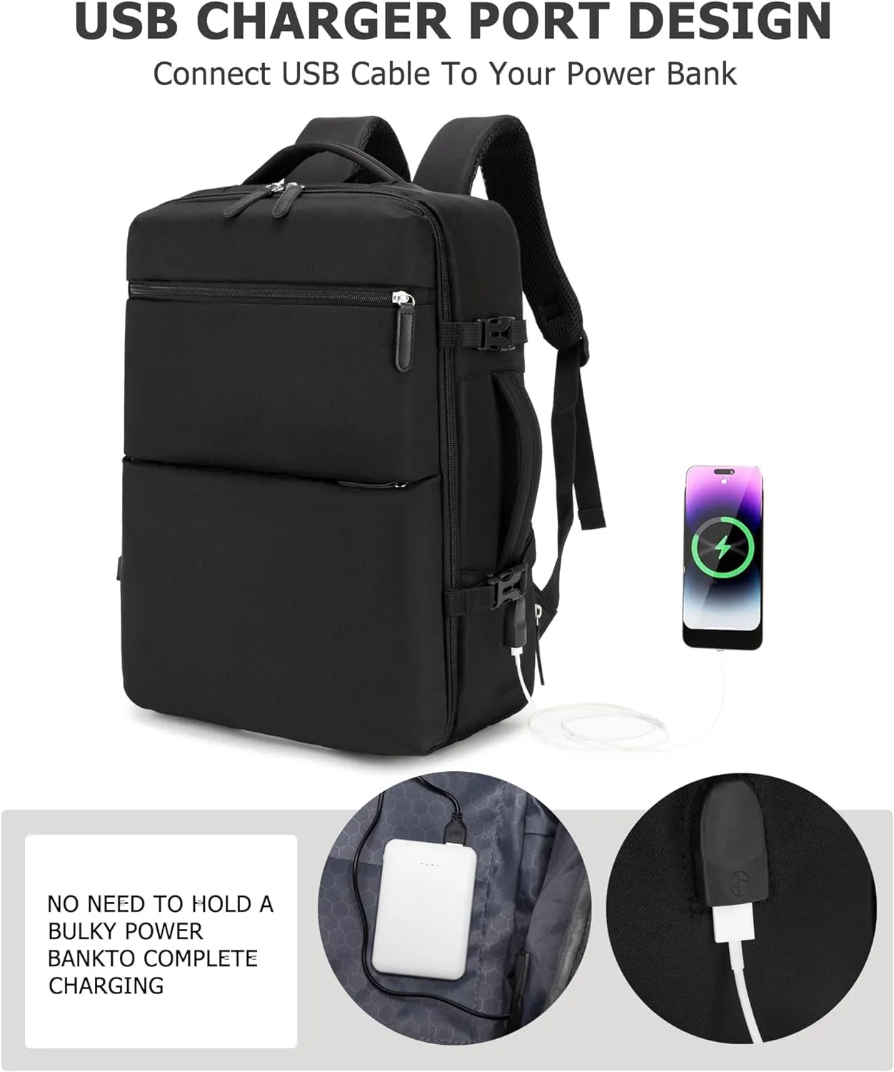 feilario 2 Piece Set 20in Aluminium Frame Hardside Spinner Wheel Luggage, Built-In TSA lock Carry on Suitcase with Cup Holder & Phone Holder
