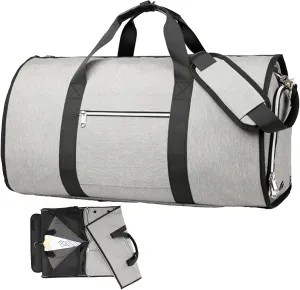 Folding Suit Luggage Bag 2 In 1 Hanging Suitcase Suit Garment Duffle Bag Women Men Carry Garment Bags Waterproof