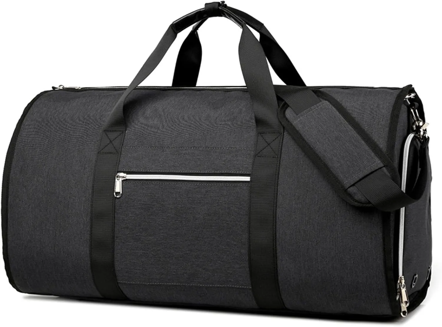Folding Suit Luggage Bag 2 In 1 Hanging Suitcase Suit Garment Duffle Bag Women Men Carry on Garment Bags Waterproof, Refer to description, Black, SQ19S1D5RNG5ECZI6I5P