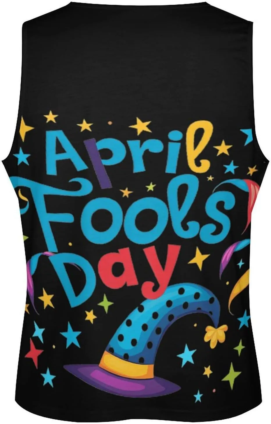 Funny April Fool's Day Soft Tank Tops Men Workout Vest Quick Dry Casual T-Shirts Gym Running