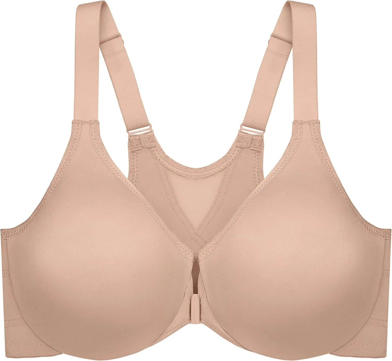 Glamorise Women's Plus Size Wonderwire Posture Back Bra Underwire #9265