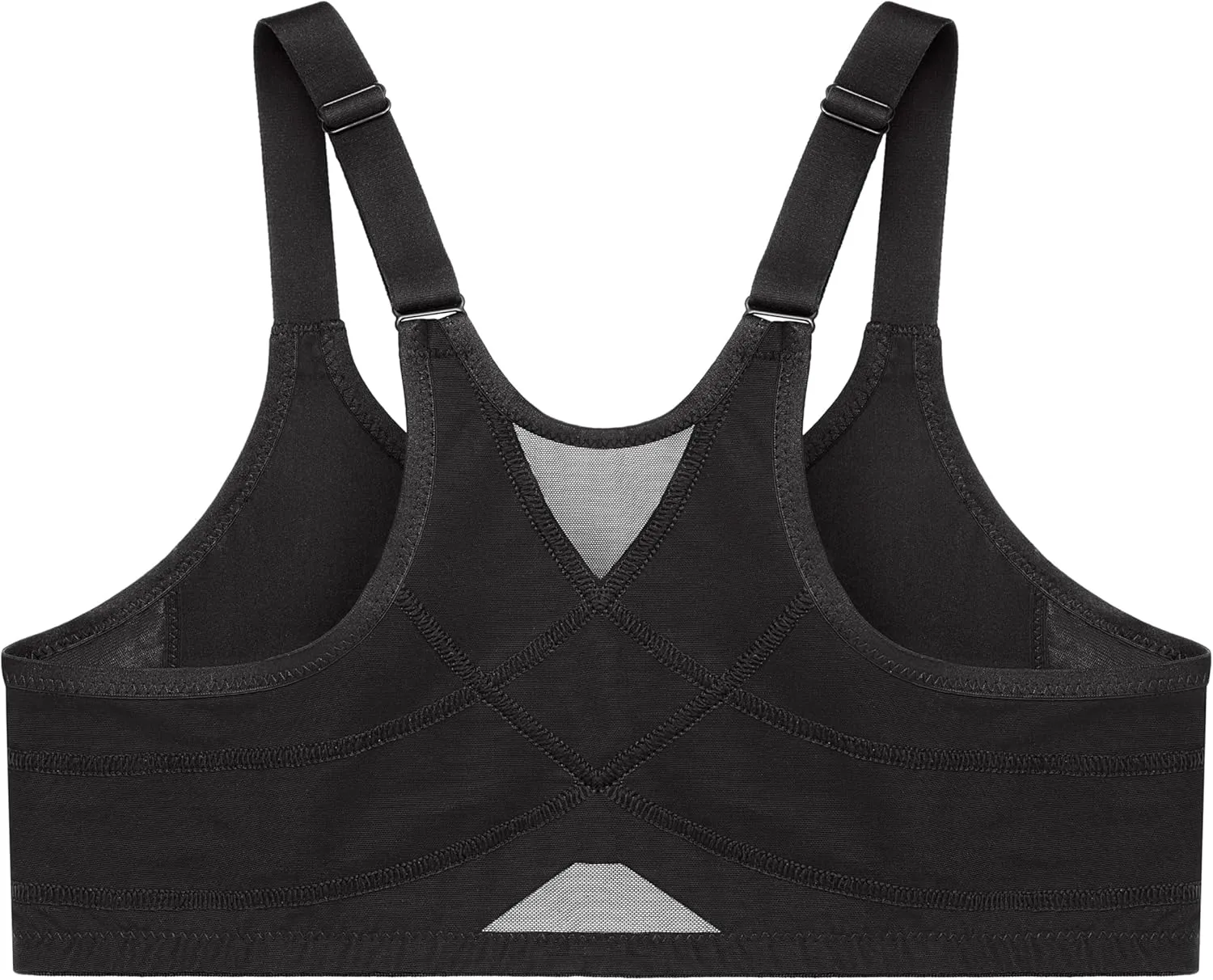 Glamorise Women's Plus Size Wonderwire Posture Back Bra Underwire #9265
