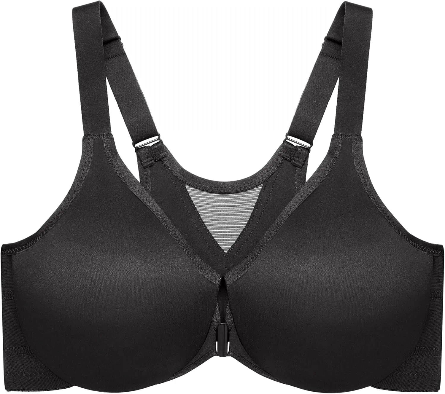 Glamorise Women's Plus Size Wonderwire Posture Back Bra Underwire #9265