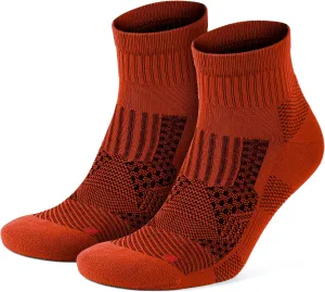 GoWith 2 Pairs Unisex Running Socks, Anti-Blister Cushioned Athletic Performance Padded Seamless Ankle Socks